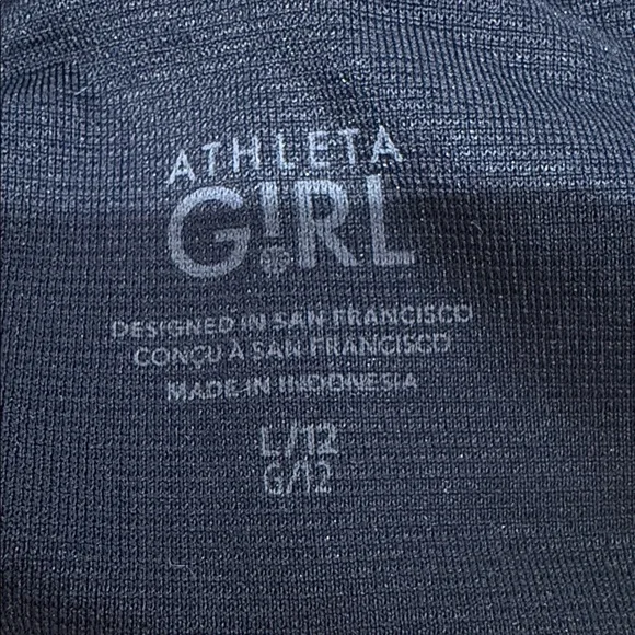 Pristine excellent Athleta Girl Run Free 3 inch Shorts- Navy Size L (12) - Picture 4 of 4